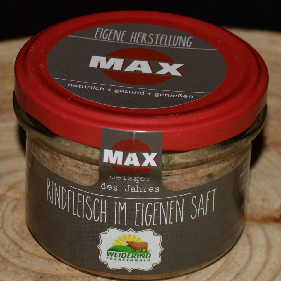 Rindfleisch im eigenen Saft (200g Glas) online kaufen | Rindfleisch im ...