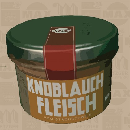 Knoblauch Fleisch 200g Glas