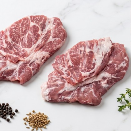 Kachelfleisch vom Strohschwein