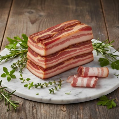 BBQ Bacon in Scheiben