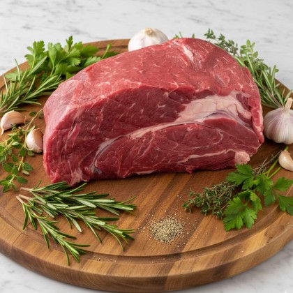 Hohe Rippe (Fehlrippe) vom Frankenwald Weiderind am Stück