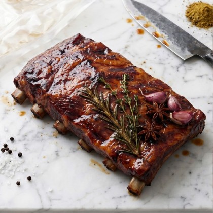 Rippchen vom Strohschwein Sous Vide gegart, 500g