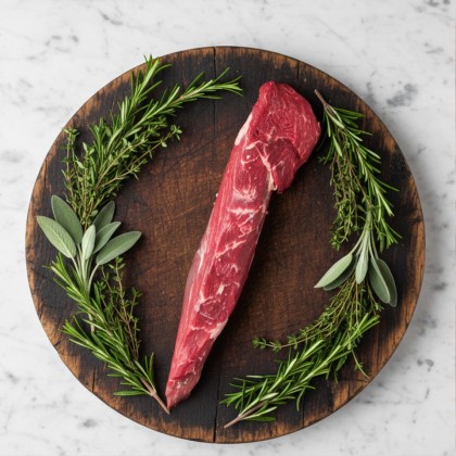 Dry aged Kotelett vom Frankenwald Weide KALB
(Cote de Veau)