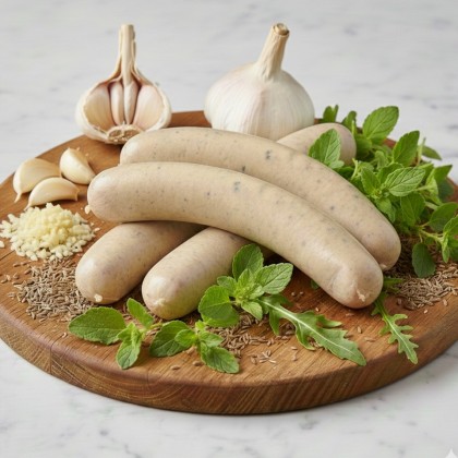 Knoblauch Bratwurst (2 Paar)