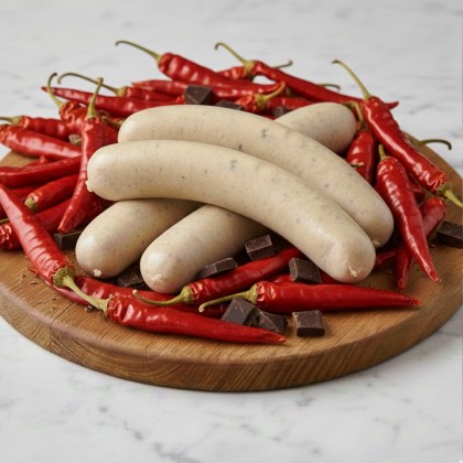 Schoko-Chili Bratwurst (2 Stück)
