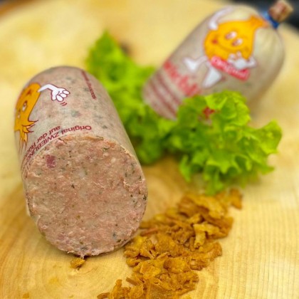 Apfel-Röstzwiebel Leberwurst