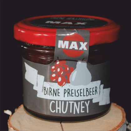 Birne-Preiselbeer Chutney 100g Glas