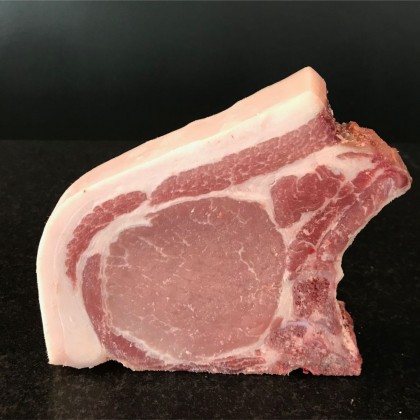 Fränkisches Duroc Kotlett mit Knochen
