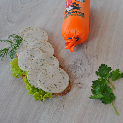 Gelbwurst mit Petersilie
