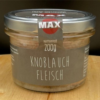 Knoblauch Fleisch 200g Glas