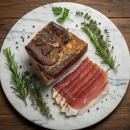 Fränkischer Luftgetrockneter roher Schinken