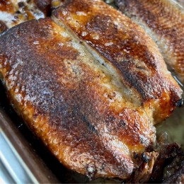 Sous vide gegarte Gänsebrust - Ansicht 