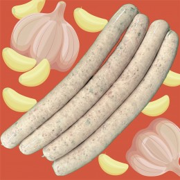 Knoblauch Bratwurst