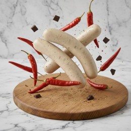 Bratwurst mit Schokolade und Chili