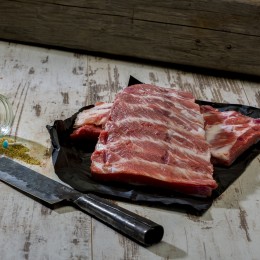 Rippchen vom Schweinebauch aus Strohhaltung (St. Louis Cut) (Rocco Ribs) - Ansicht 