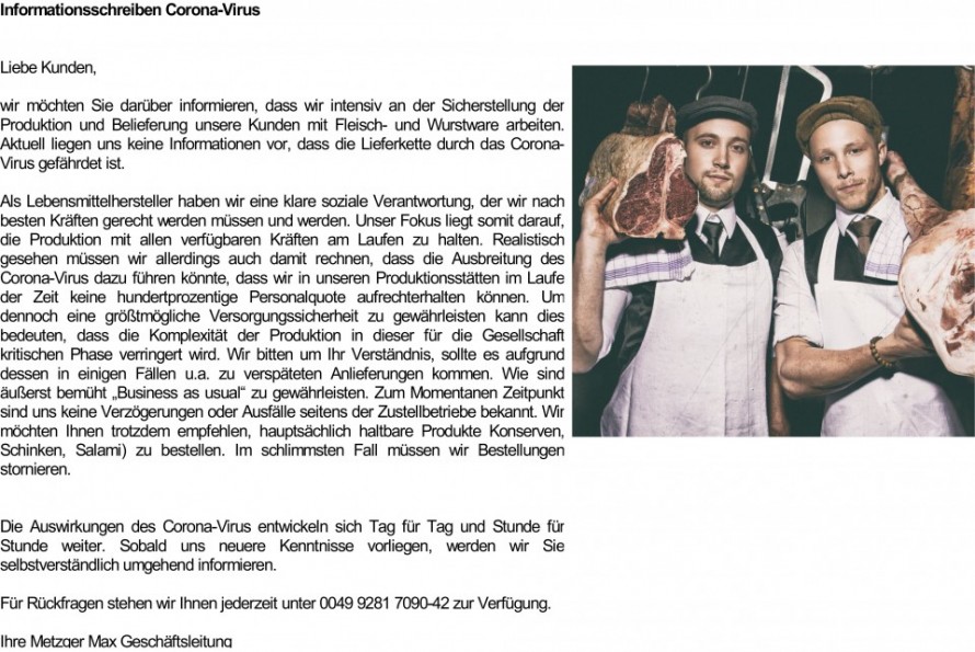 Fleischsommelier und Metzgermeister Maximilian Rädlein und Florian Köhn

Ihre Bestellung ist bei uns in den Besten Händen